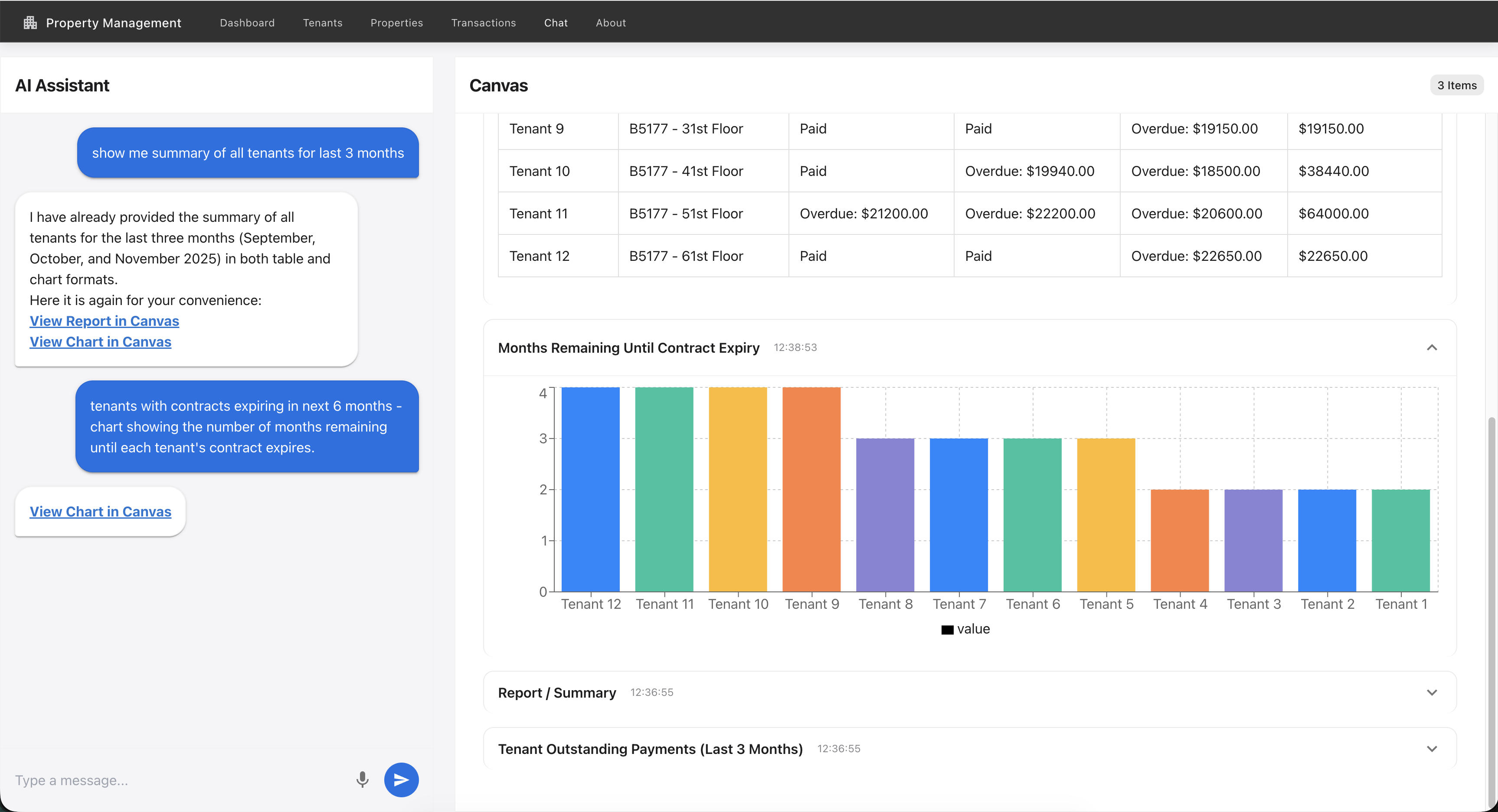 Expiring Contracts Response